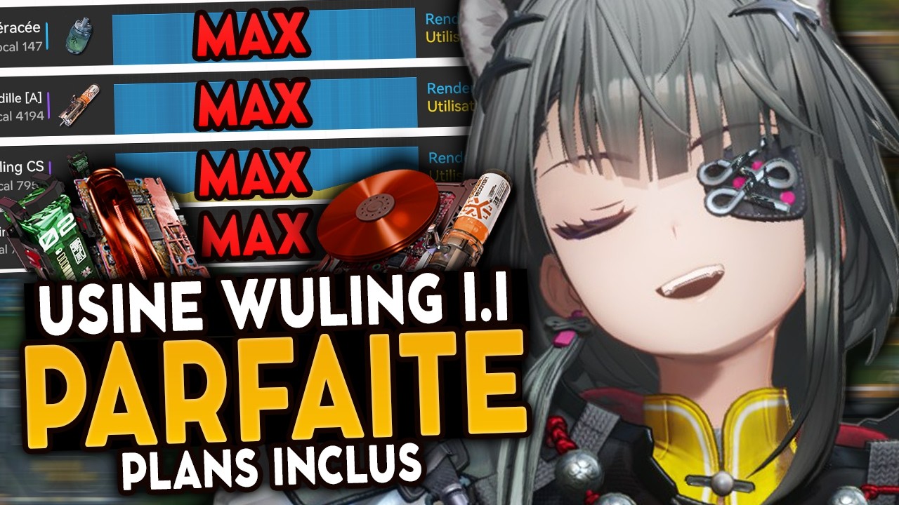 USINE 100% OPTIMISÉE POUR WULING 1.1 ! Plans inclus ! | Arknights Endfield