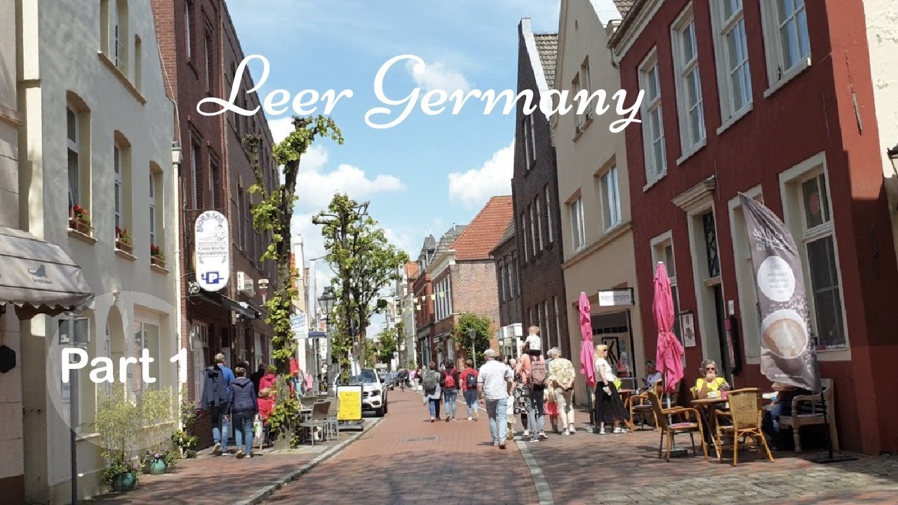 Walking in the Streets of Leer City in Germany 🇩🇪 ( Part 1 )