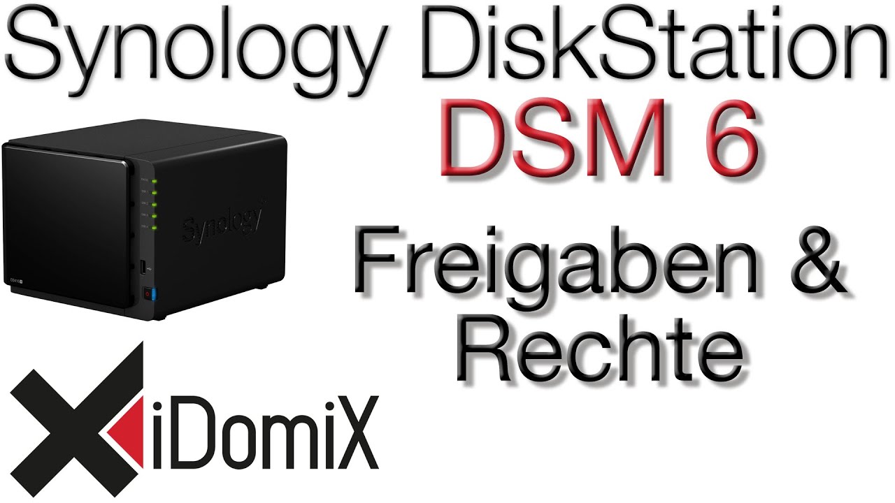 Synology DiskStation DSM 6 Freigaben Berechtigungen Unterordner Zugriffsrechte einrichten