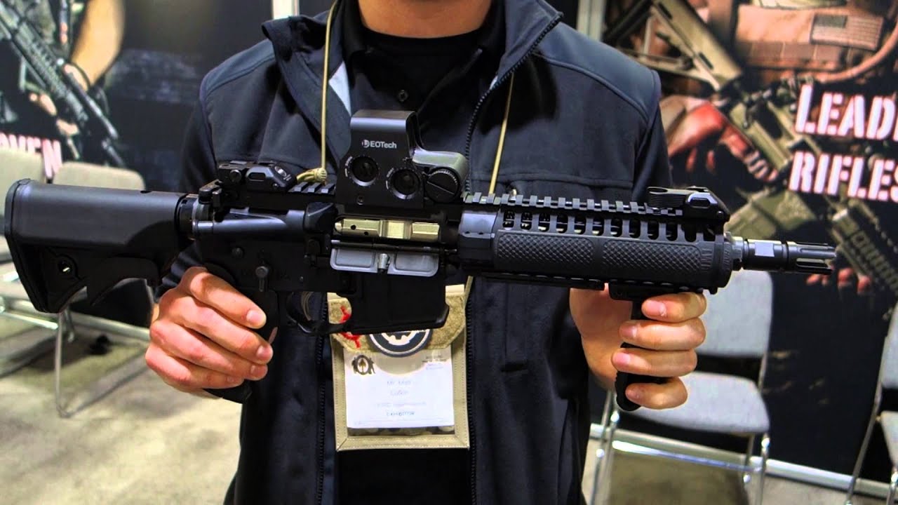 LWRCI SIX8 UCIW (Ultra-Compact Individual Weapon) 6.8 SPC Tactical AR SBR/PDW at SOFIC 2013
