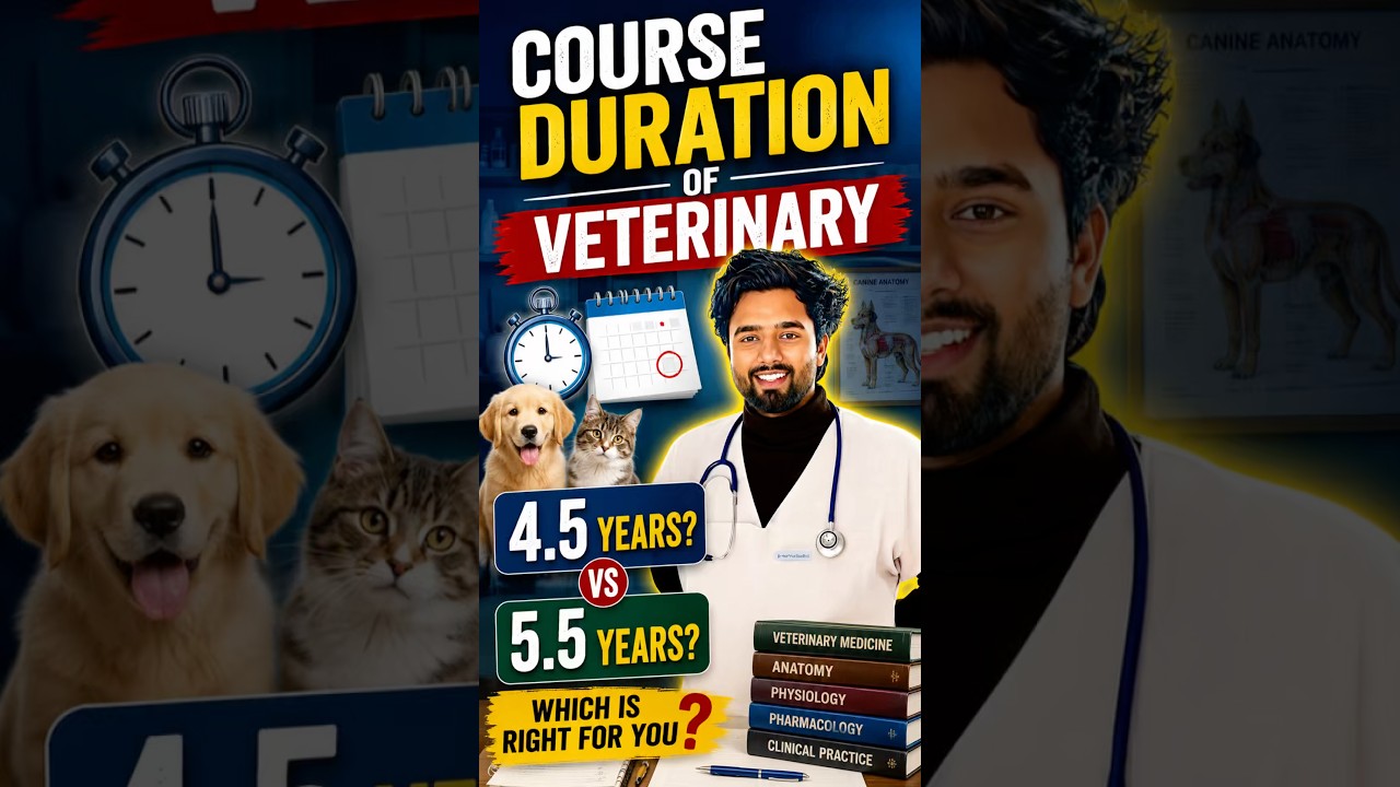 Duration of Veterinary Degree #veterinary #neet #doctor #bvsc #vetlife #explorepage #viralvideo