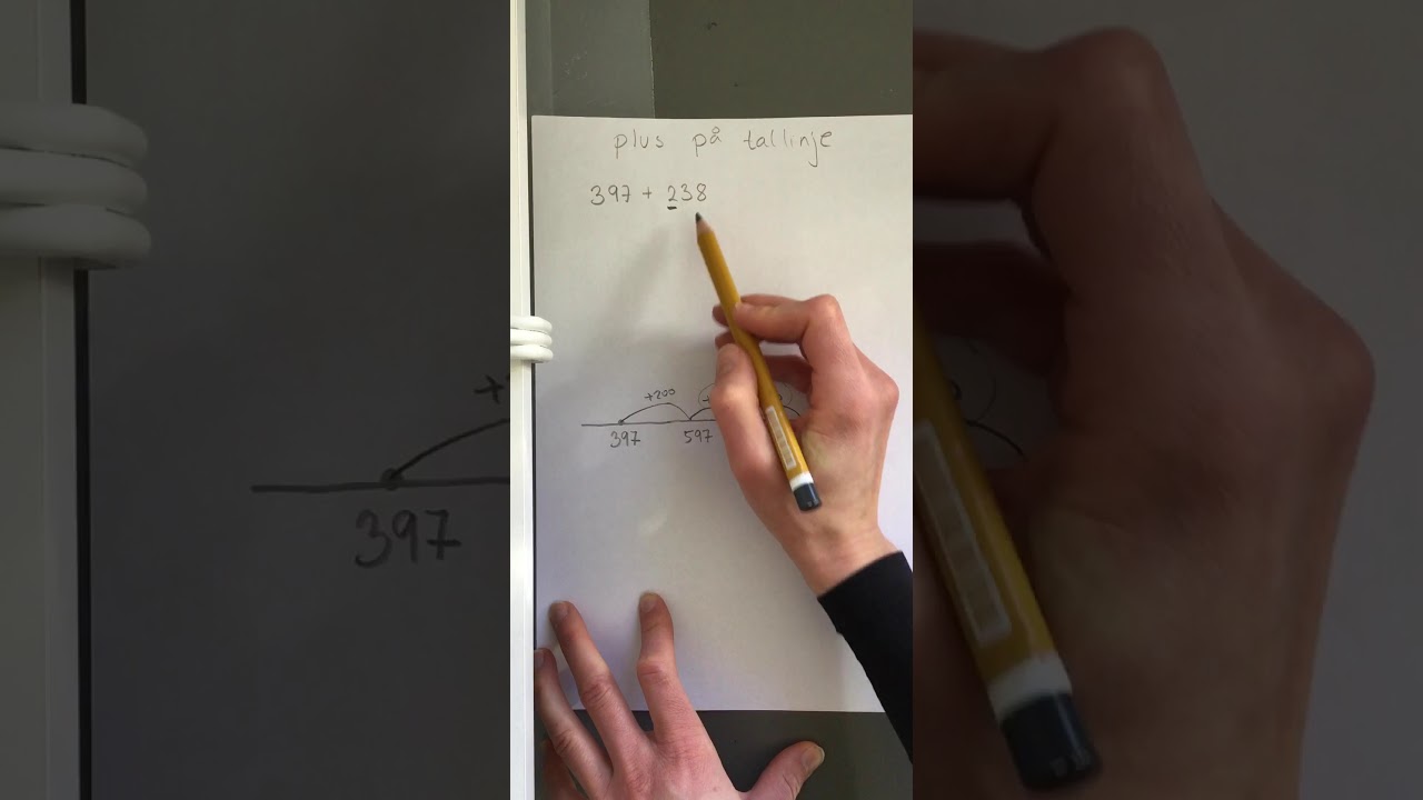 Regnemetode 2 &ldquo;plus p&aring; tallinje&rdquo;