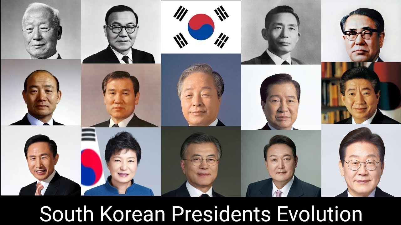 대한민국 대통령 14인의 시대별 변화 (South Korean Presidents Evolution)