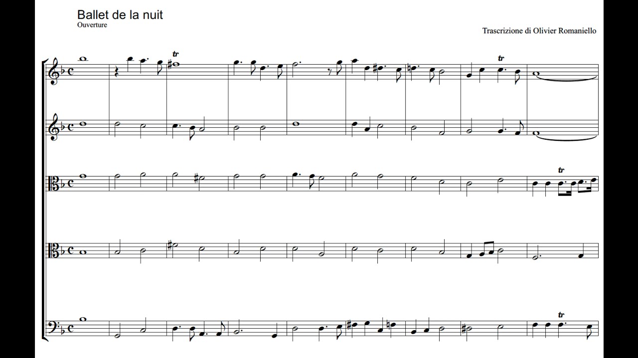 Ballet de la nuit - Ouverture