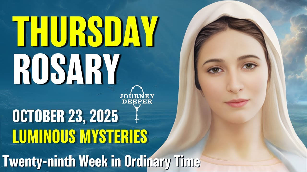Четверг Розария 💙 Светлые тайны Розария 💙 23 октября 2025 г. ВИРТУАЛЬНЫЙ РОЗАРИЙ