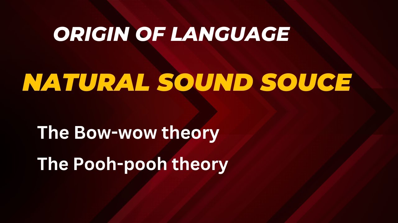 The Natural Sound Source of Language | Origin of Language | Lecture 2