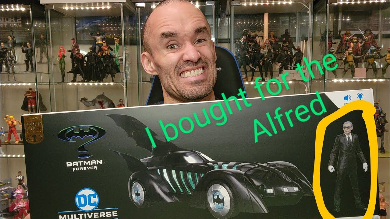McFarlane Batman forever batmobile unboxing!
