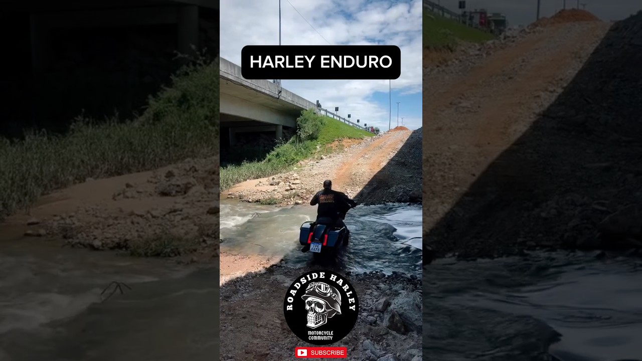 Custom Enduro Crazy Biker With Harley Davidson