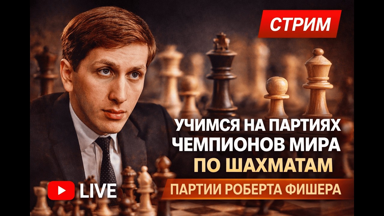ОБУЧАЮЩИЙ СТРИМ | Угадываем ходы и учимся на партиях Роберта Фишера