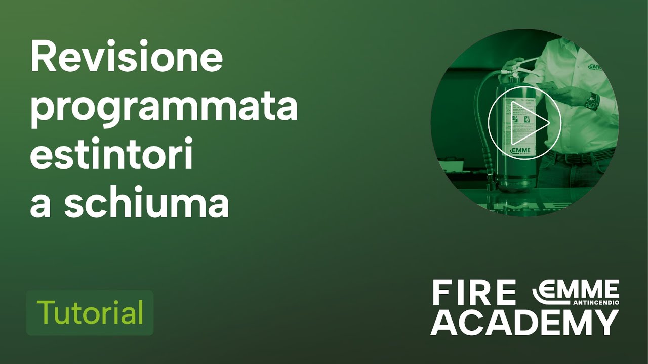 Revisione programmata estintori a schiuma