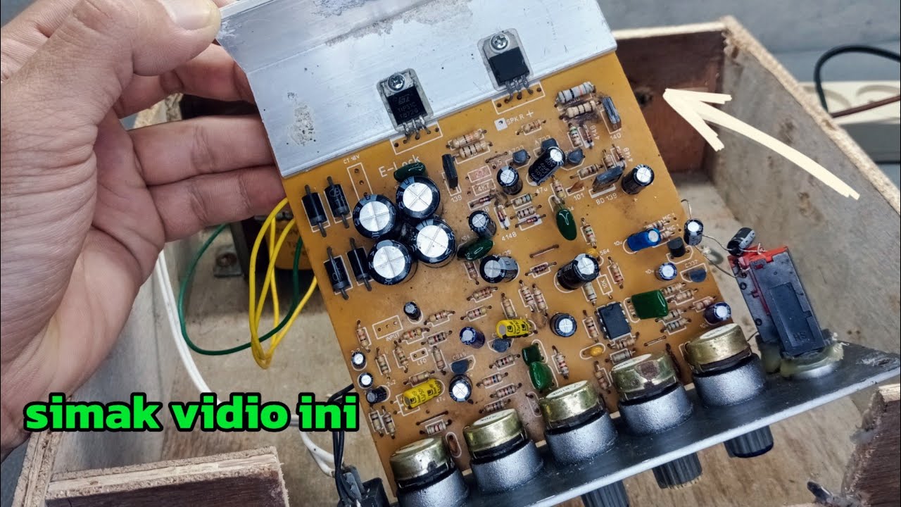 CARA MERAKIT AMPLIFIER BEKAS SPEAKER AKTIF‼️simak sampai selesai