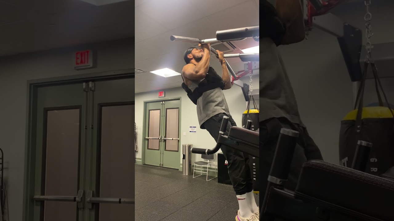 15-1 weighted chin up pyramid, RAW AND UNCUT NO EDITING ‼️ 