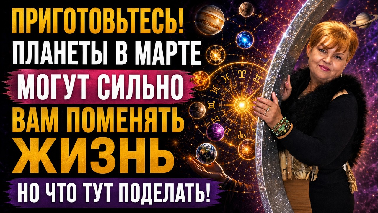 ПРИГОТОВЬТЕСЬ! ПЛАНЕТЫ В МАРТЕ МОГУТ СИЛЬНО ВАМ ПОМЕНЯТЬ ЖИЗНЬ НО ЧТО ТУТ ПОДЕЛАТЬ!