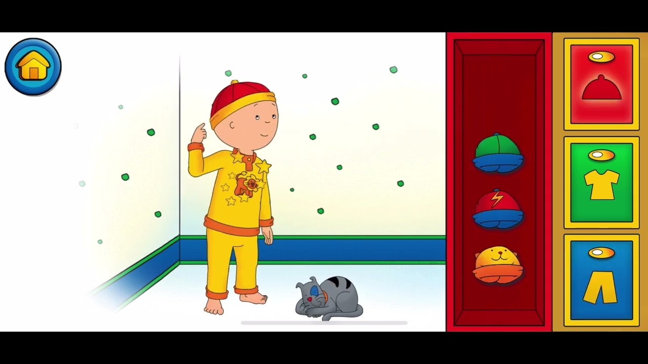 Calliou Bed Time Routine App Gameplay | Toddler Kids Preschool Learning Games | Sleepy Game