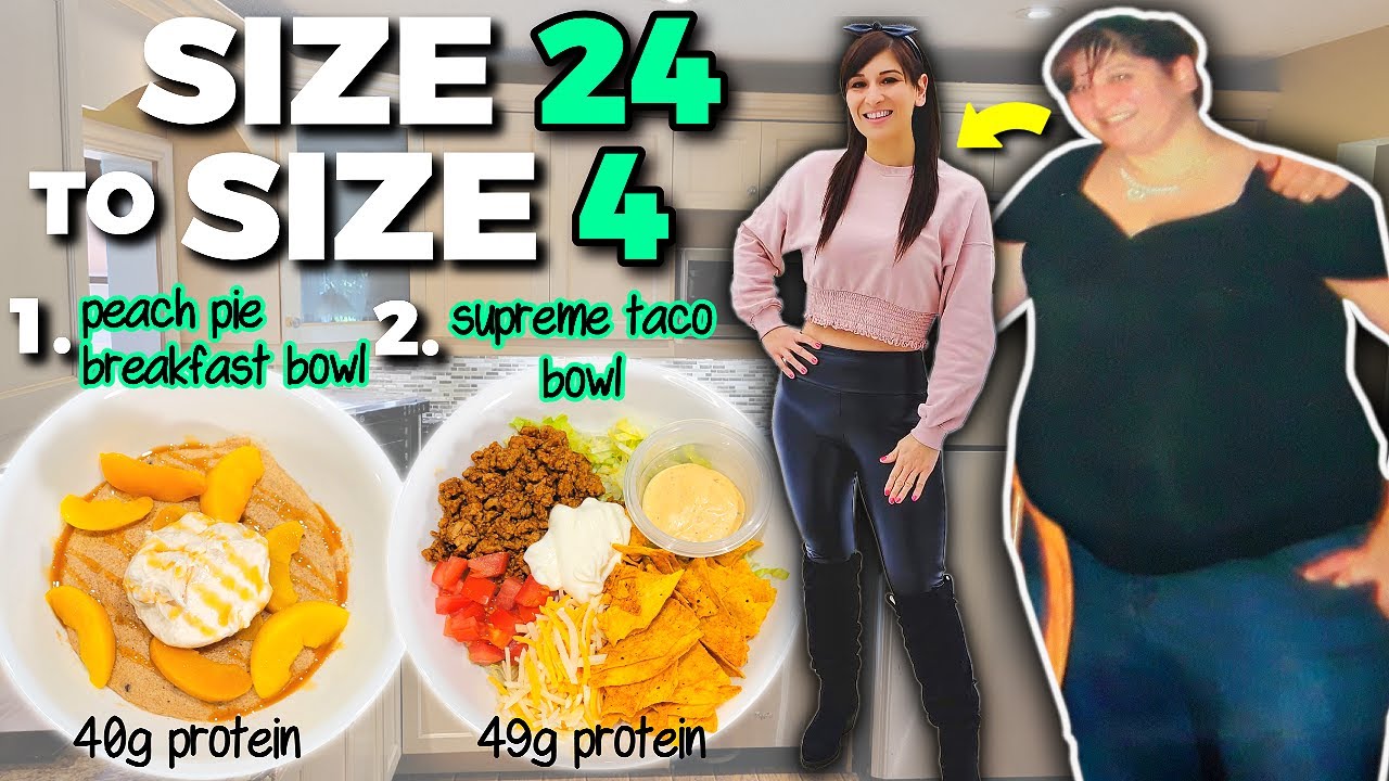 I ate these 2 EXACT 10 Minute HIGH PROTEIN Meals Everyday to go from a Size 24 to a Size 4