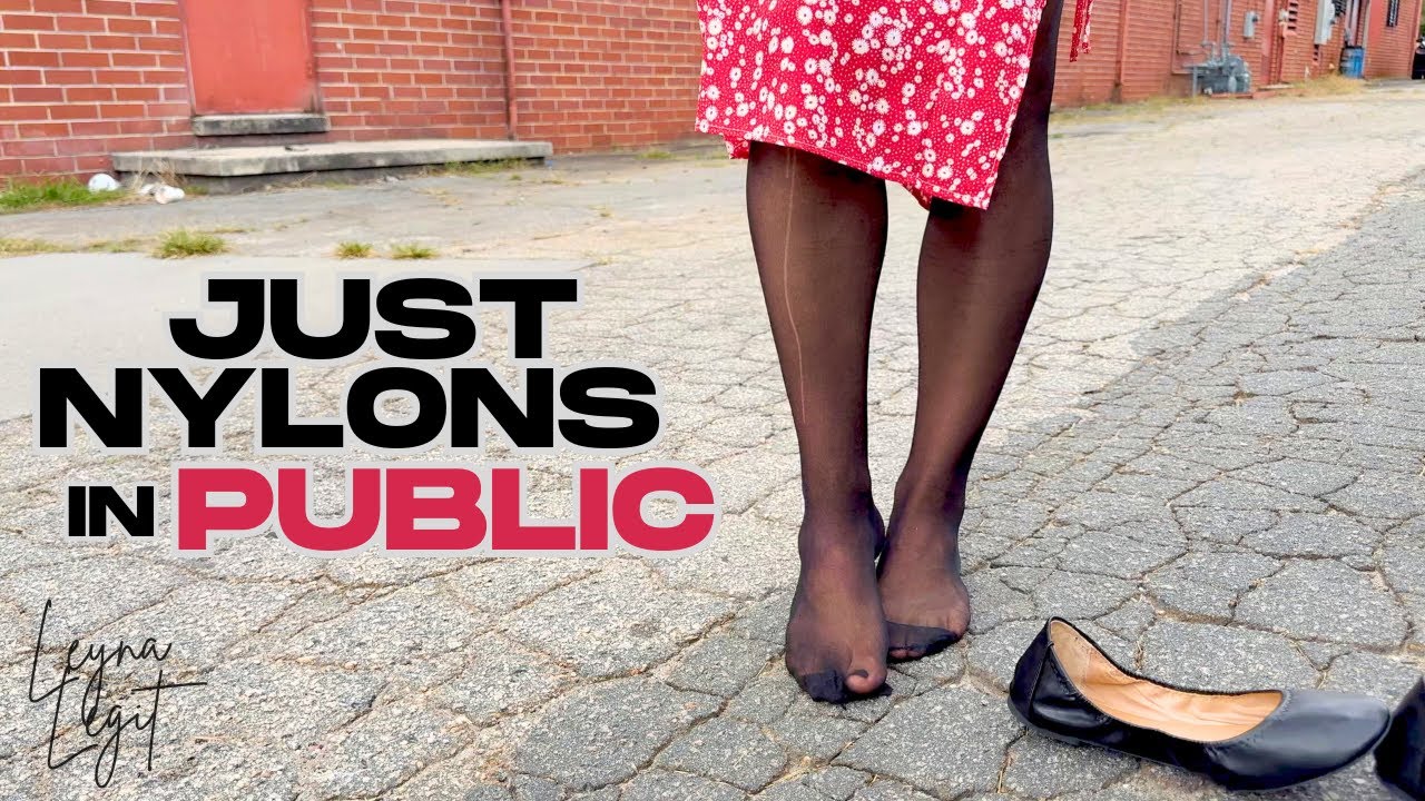 No Shoes Challenge - Walking with Only Nylon Stockings in Public!
