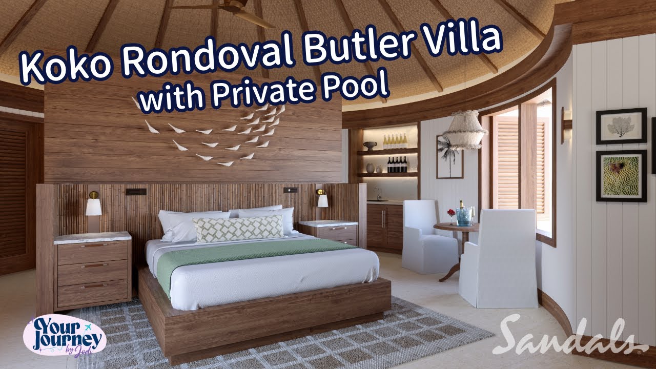 New Koko Rondoval Butler Suite with Private Pool Room Tour, Sandals Halcyon