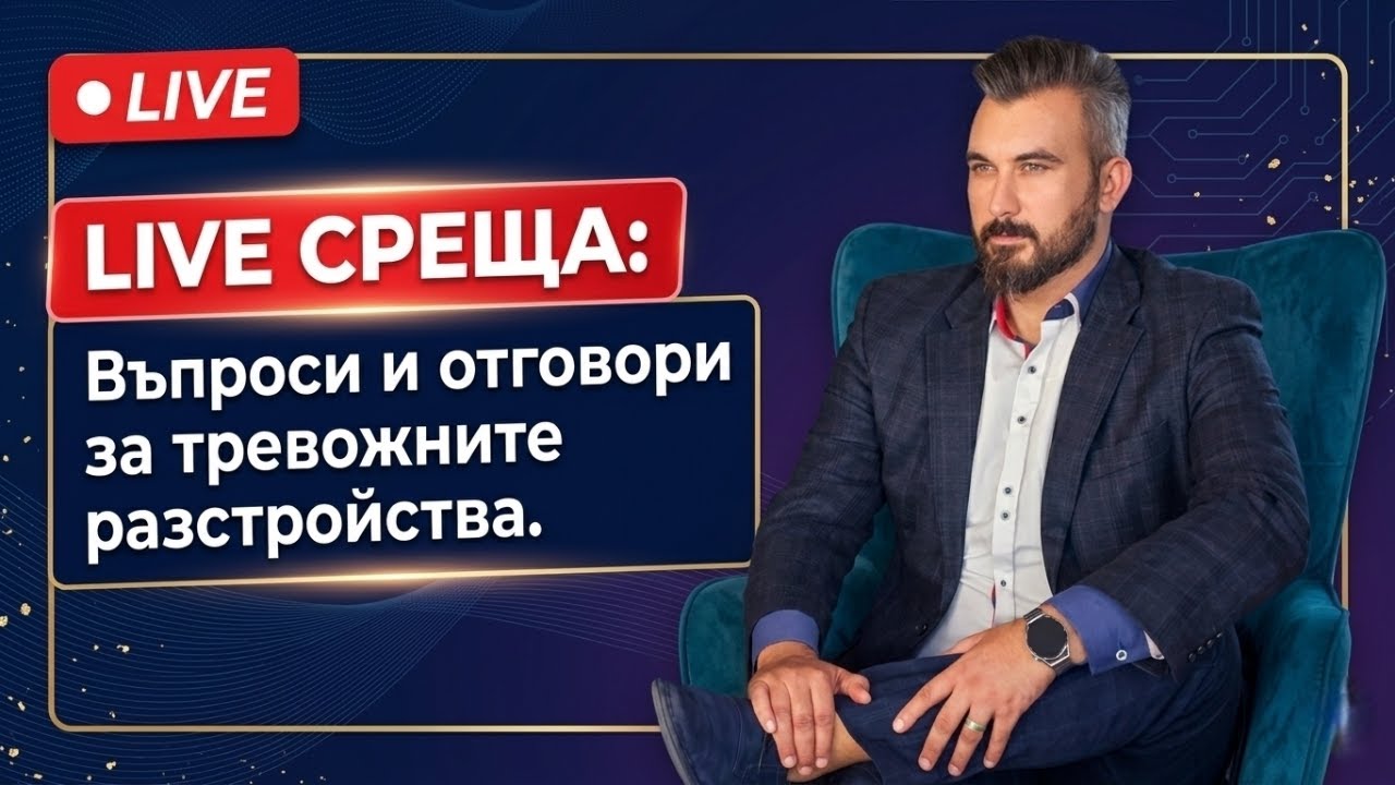 LIVE СРЕЩА: Въпроси и отговори  за тревожните разстройства