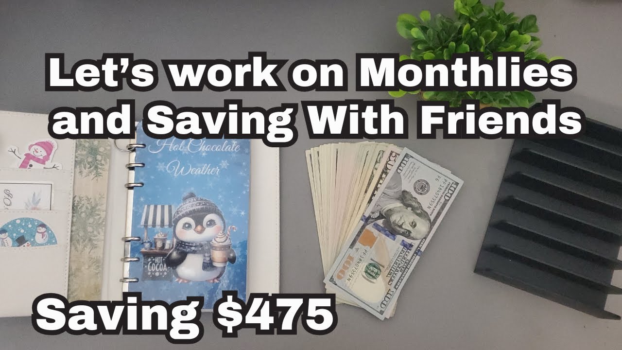 Monthlies & Saving with Friends! | January 19th | Saving Survivor Collab! #savingschallenges