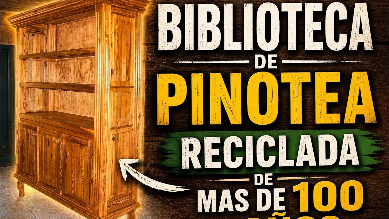 Bliblioteca de pinotea reciclada