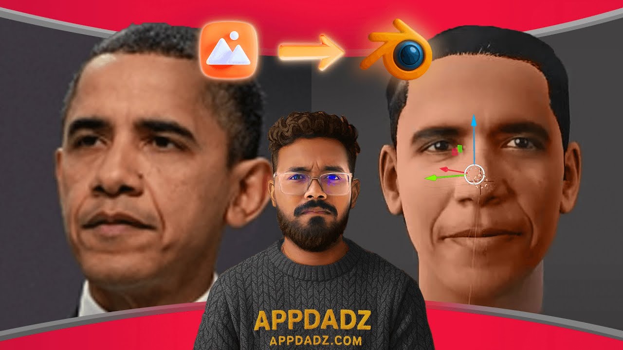 Barack Obama 3d head making