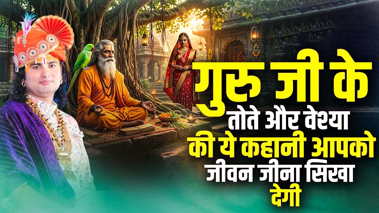 गुरु जी के तोते और वेश्या की ये कहानी आपको जीवन जीना सिखा देगी | अनिरुद्धाचार्य जी महाराज