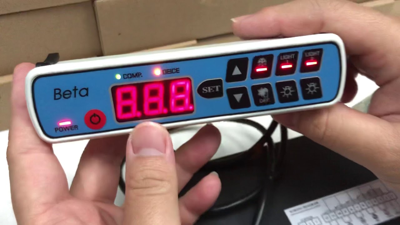 Beta Freezer Control 1 Sensor วิธีใช้งานและตั้งค่าคอนโทรลอุณหภูมิตู้แช่เย็นและตู้เค้ก by Cypher Tek