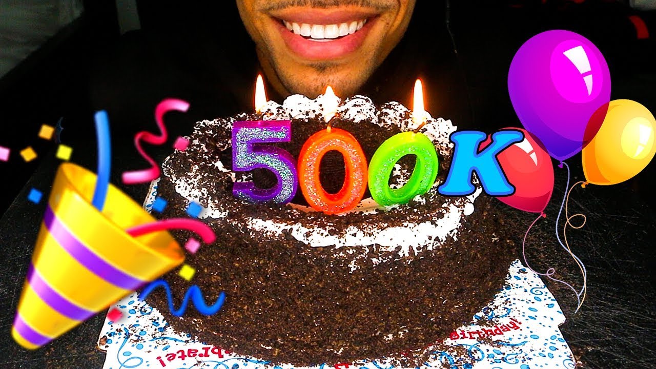 JERRY ASMR 500,000 SUBSCRIBERS EATING OREO ICE CREAM CAKE MUKBANG SOFT EATING MOUTH SOUNDS TINGLES
