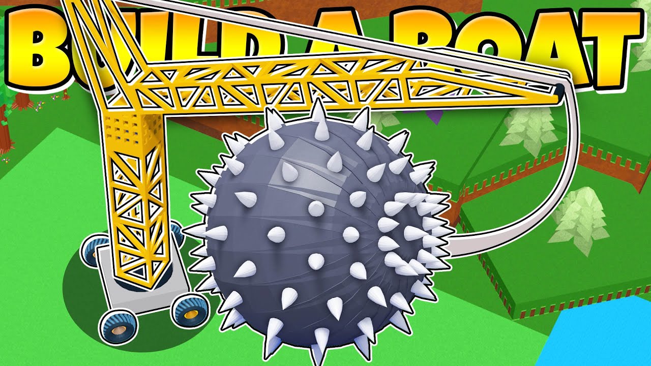 THIS GIANT WRECKING BALL DESTROYED THE WORLD! Roblox Build a Boat