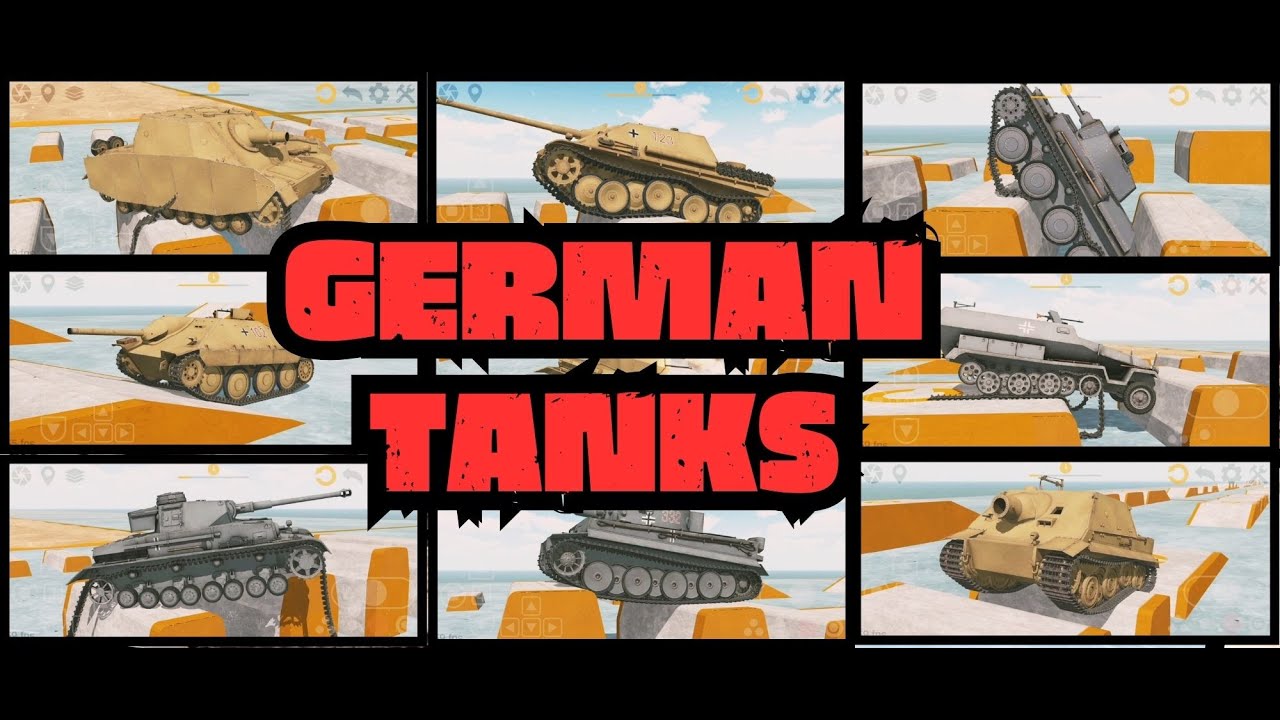 GERMAN TANKS  | Tank physics mobile  |  Simulation  of the tank