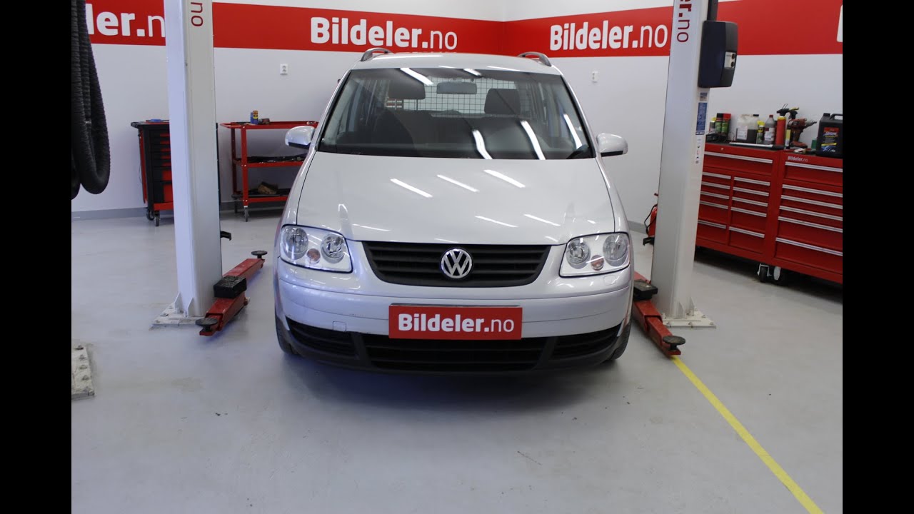 VW Touran: Hvordan bytte bremsecaliper og bremseslange bak - 2003 til 2010 mod. (1T)