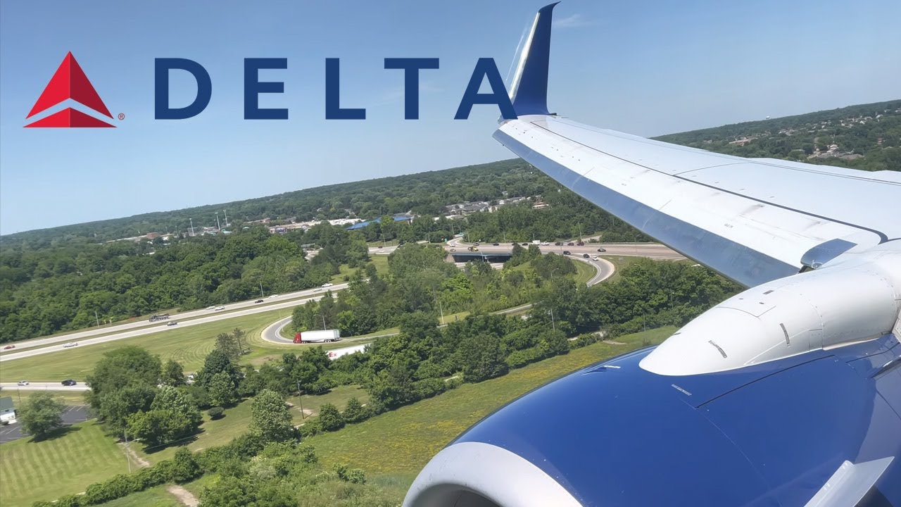 Delta Air Lines Boeing 737-900 Smooth Landing at Columbus CMH from Atlanta ATL