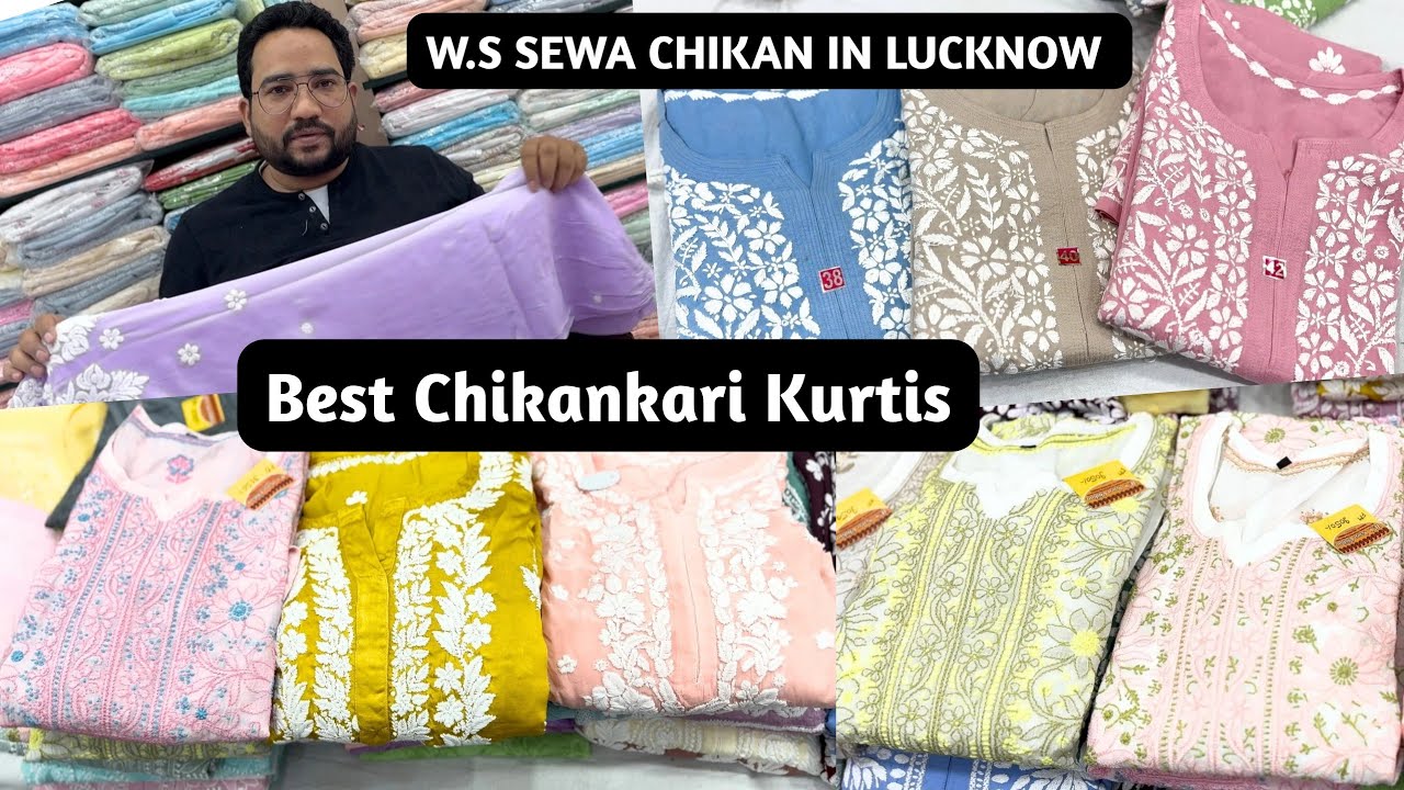 MOST BEAUTIFUL PURE CHIKANKARI KURTIS, BEST LUCKNOW CHIKANKARI KURTI BIGGEST COLLECTIONS