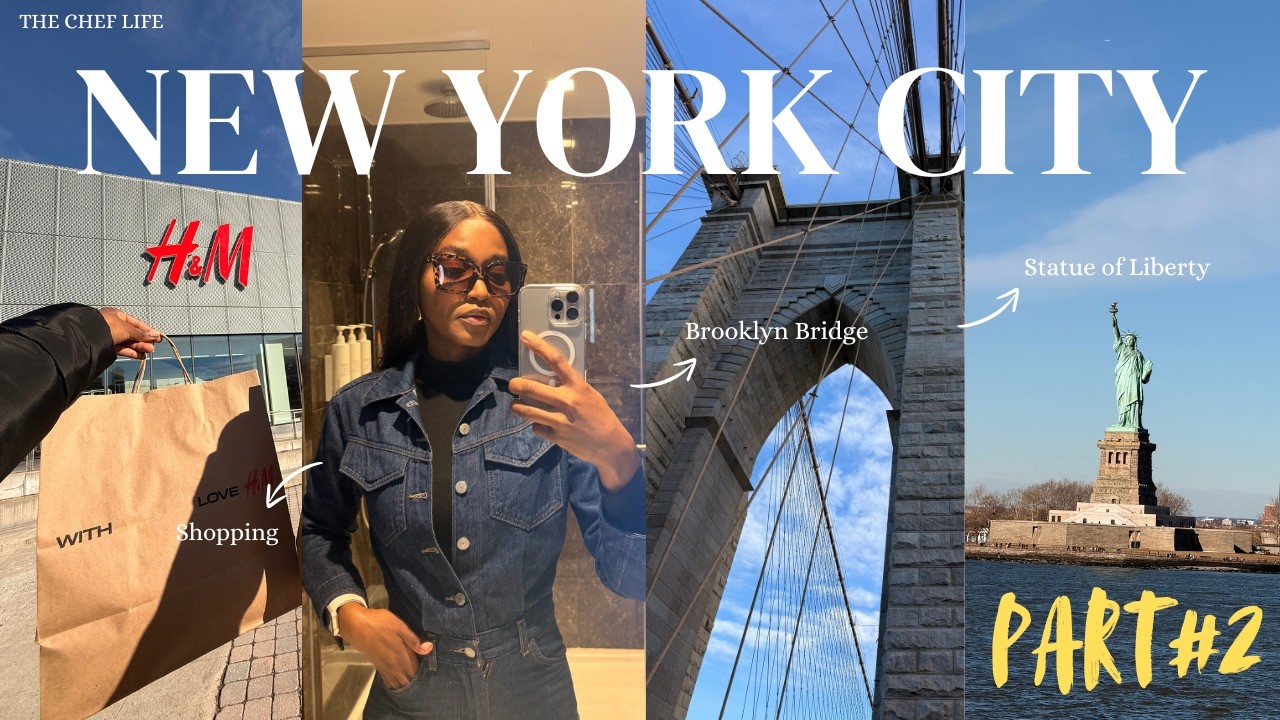 NYC Vlog - Part 2 | Brooklyn Bridge | Statue of Liberty | 5th Avenue | Central Park & more