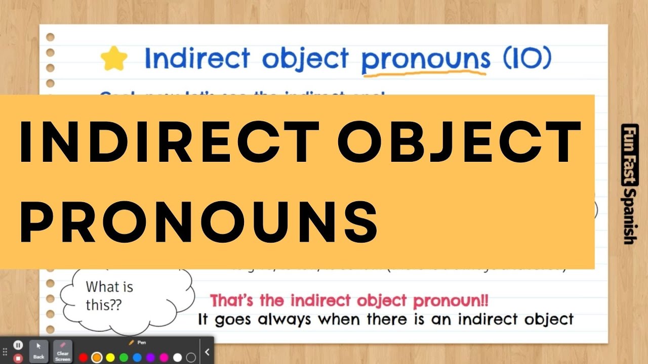 Lesson 127. Indirect Object Pronouns in Spanish | Le & Les Explained