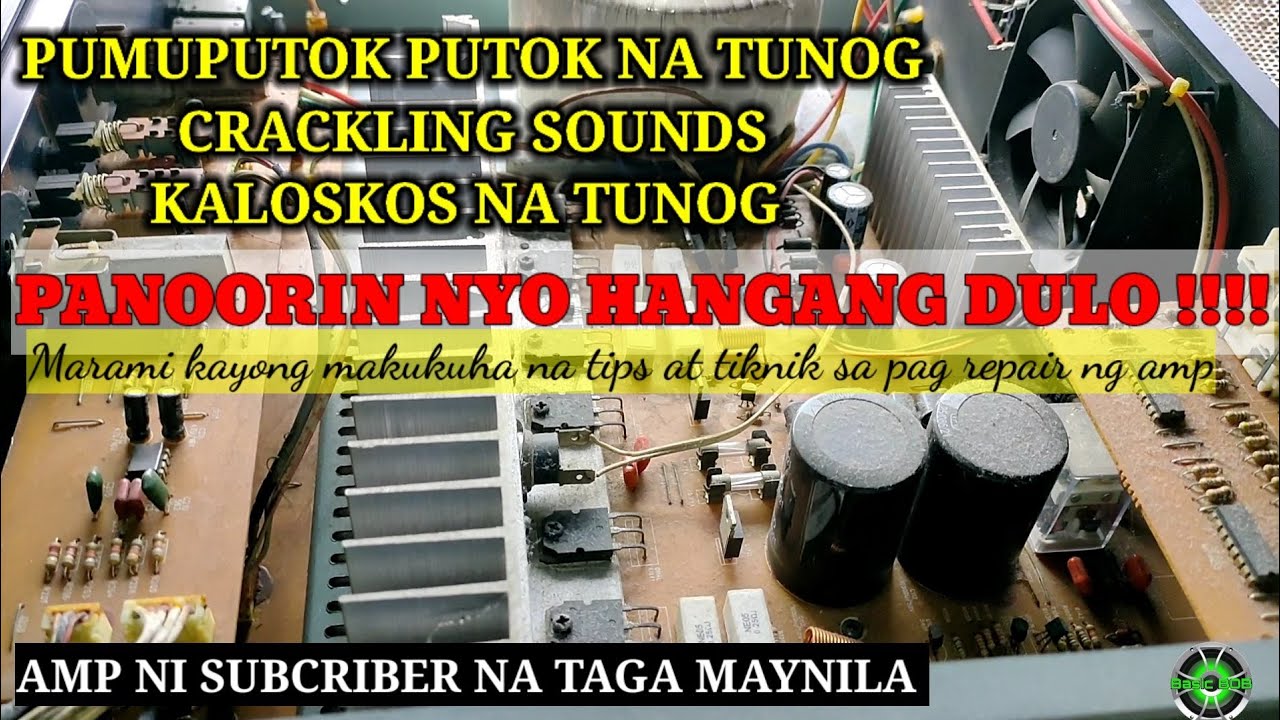 KONZERT AV502-A , Crackling sounds problem , may kaloskos na tunog