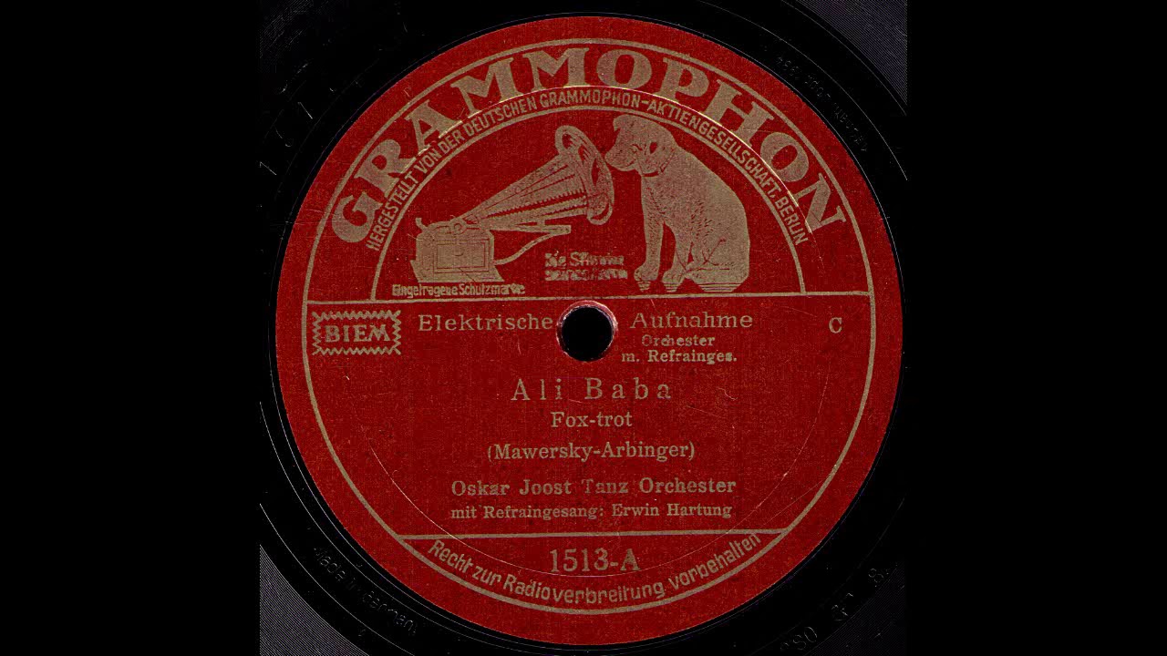 Ali Baba / Oskar Joost & Orchester, Gesang: Erwin Hartung
