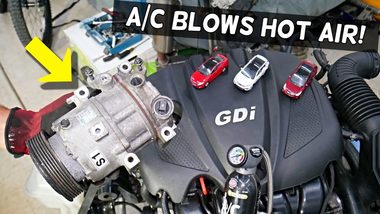 WHY AC BLOWS WARM HOT AIR HYUNDAI KIA GDI ENGINE, AC NOT WORKING FIX
