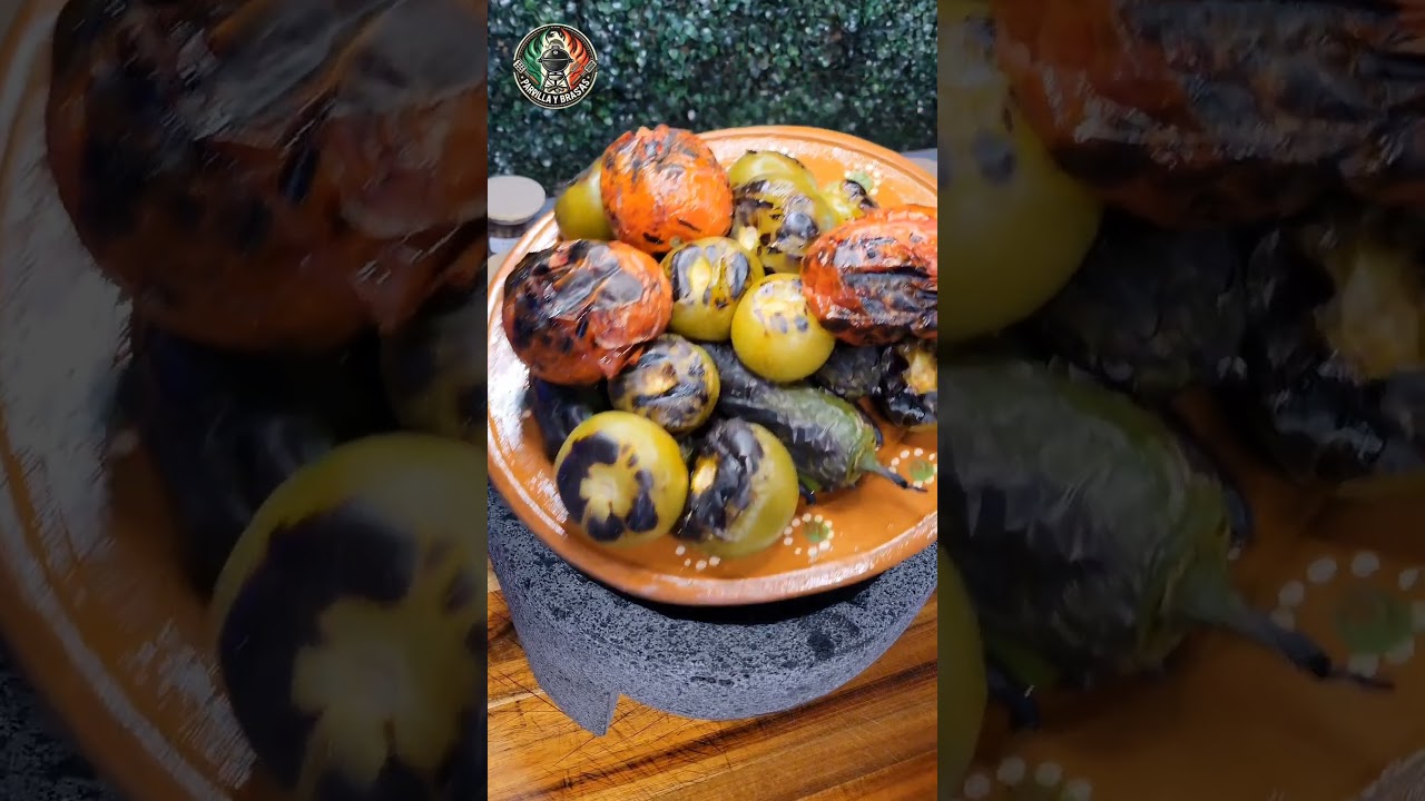 Salsa Tatemada #salsa #salsatatemada #molcajete #tacos #parrillaybrasas