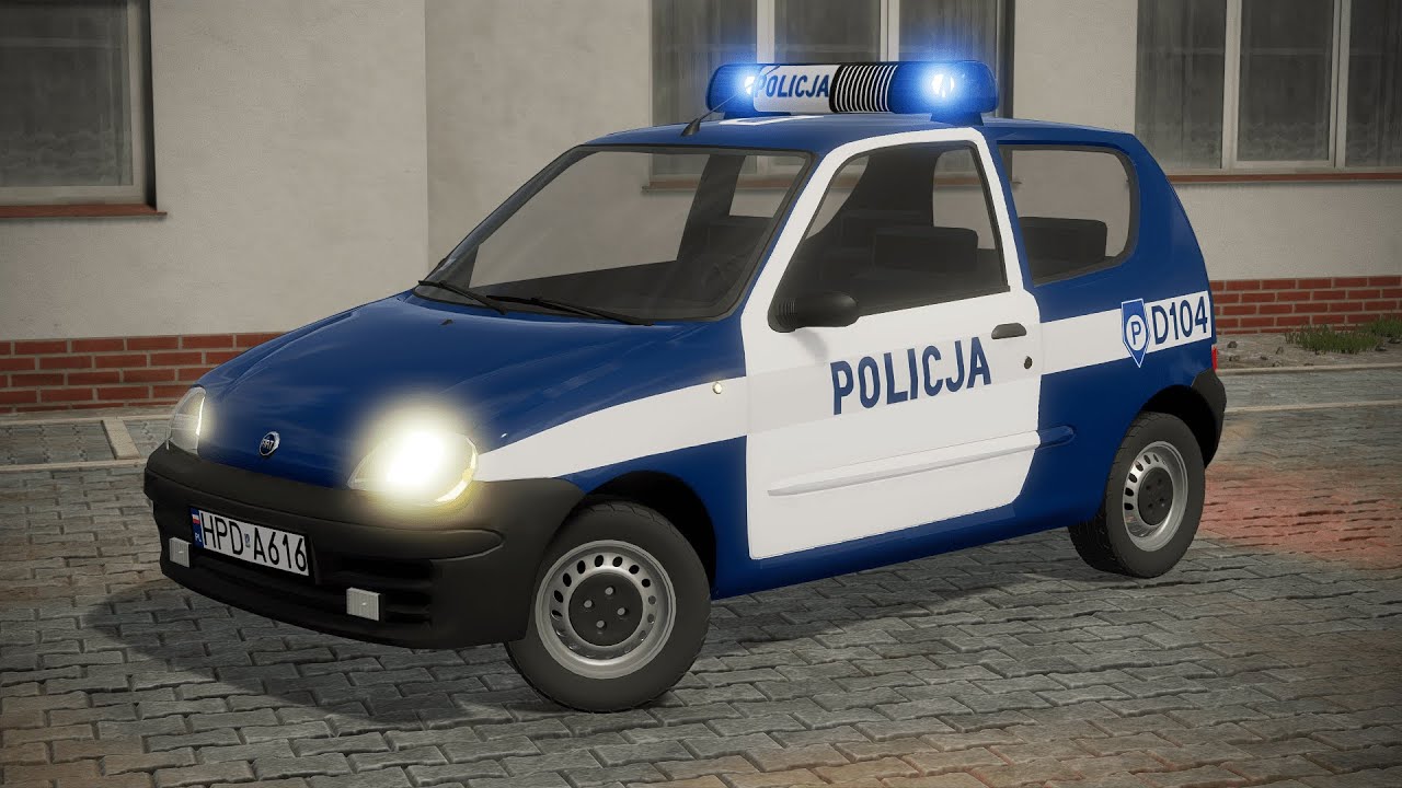 [FS22] Prezentacja - Fiat Seicento Radiowóz KPP