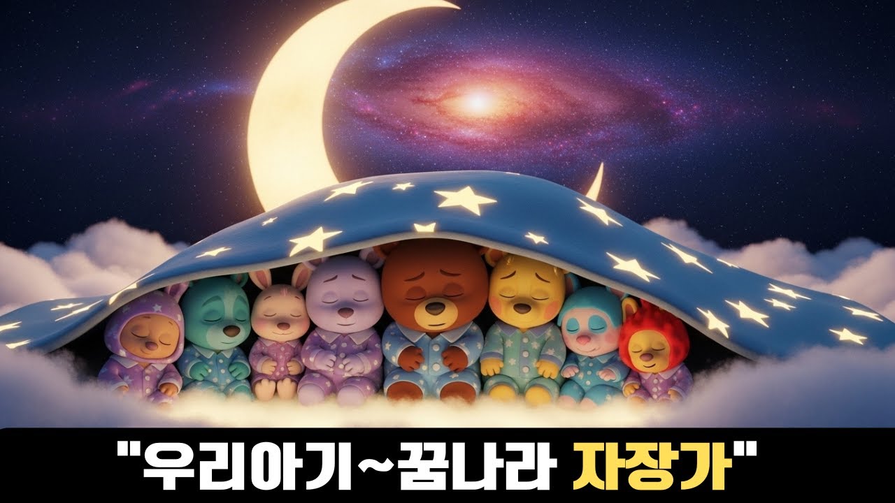 🌙 [별빛 이불] 곰뚝이와 친구들의 포근한 밤산책 | 20분 잠자리 동화 | 수면 유도 동화 | 영유아 연속 재생