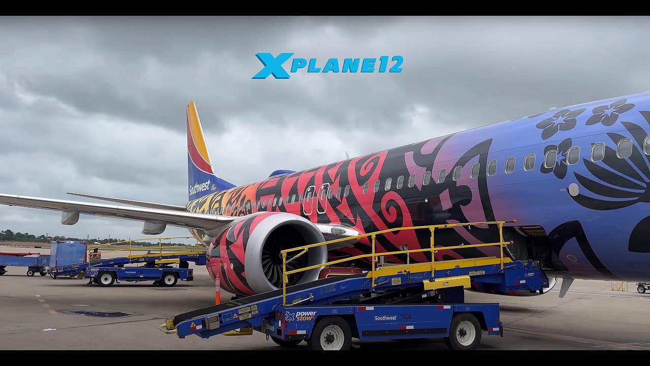 XP12.06b6 SWA MAX-8 IMUA ONE OMAHA - ST LOUIS Live