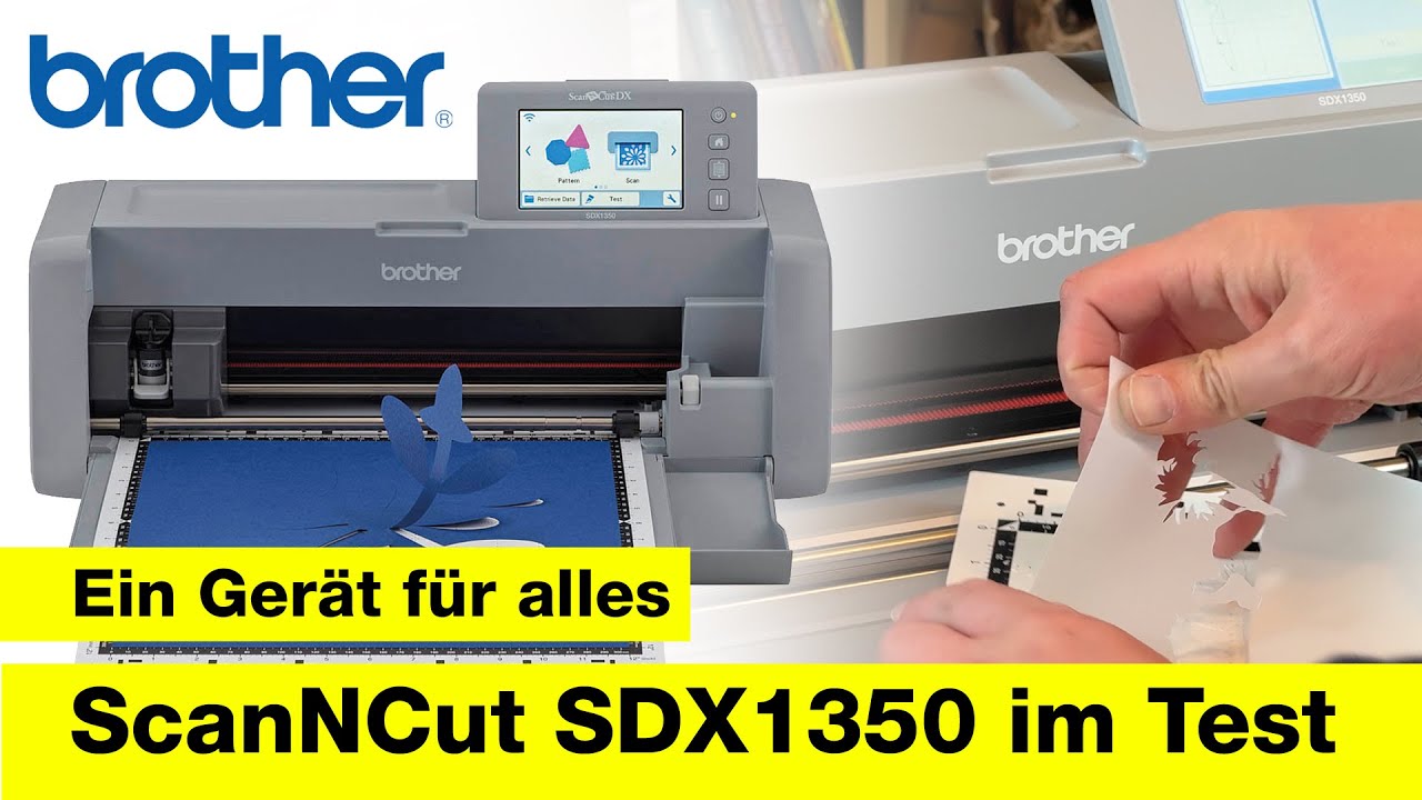 Brother ScanNCut SDX1350 Plotter im Test - Ideal für Airbrush-Schablonen