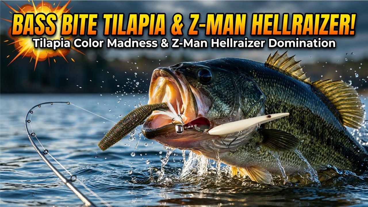 Tilapia Color Soft Plastics and the Z-Man Hellraizer!