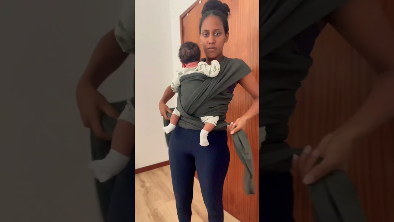 O jeito mais F&Aacute;CIL de usar o SLING 😯☝️ #sling #bebe #maternidadereal