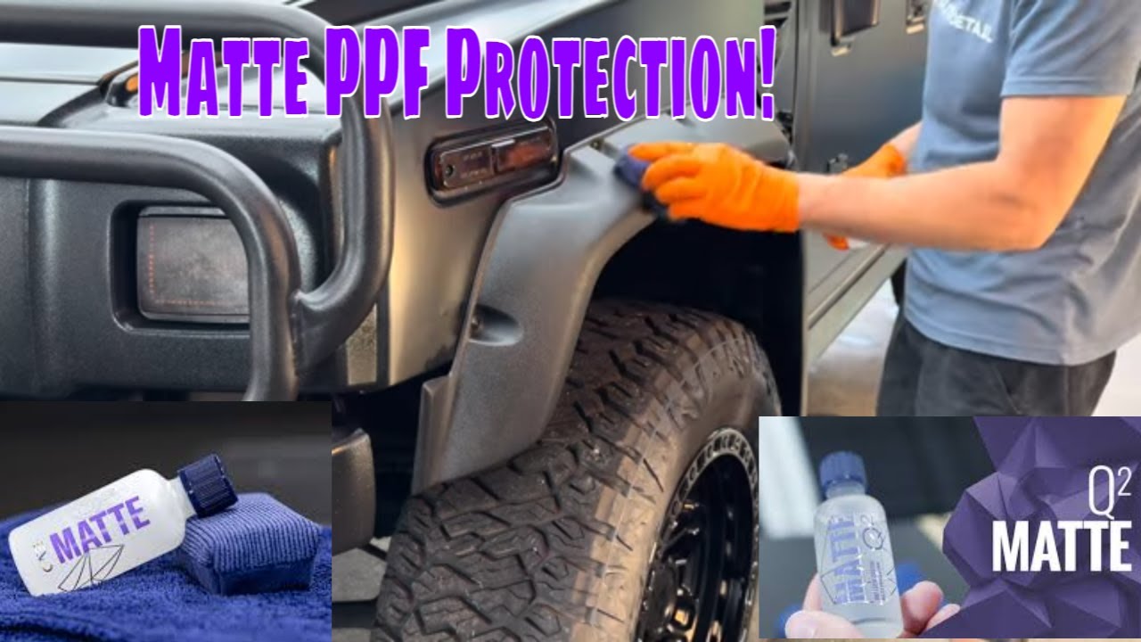 Coating The Cosmetic PPF With Gyeon Matte Ceramic Coating! H2 Hummer Project!