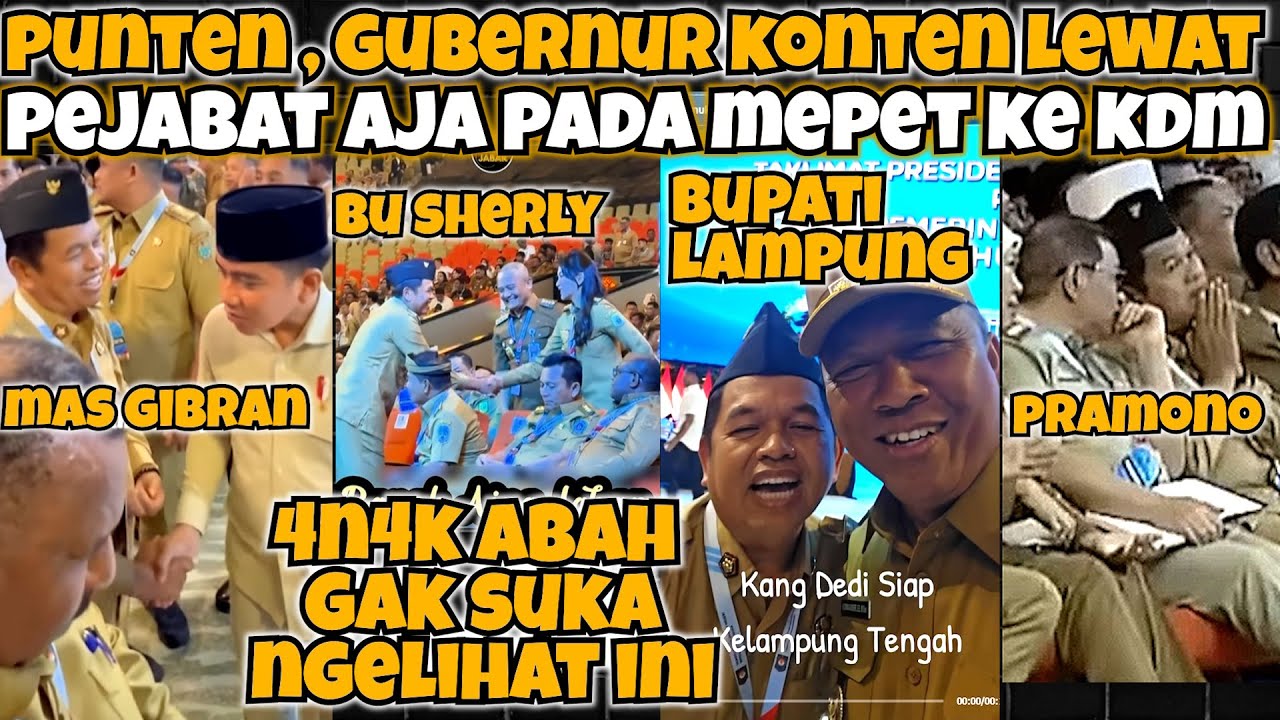 PUNTEN AH, ADA GUBERNUR KONTEN😎‼️PEJABAT PADA MEPET SAMA KDM‼️KAUM NYINYIR TIDAK SUKA MELIHAT INI😆‼️