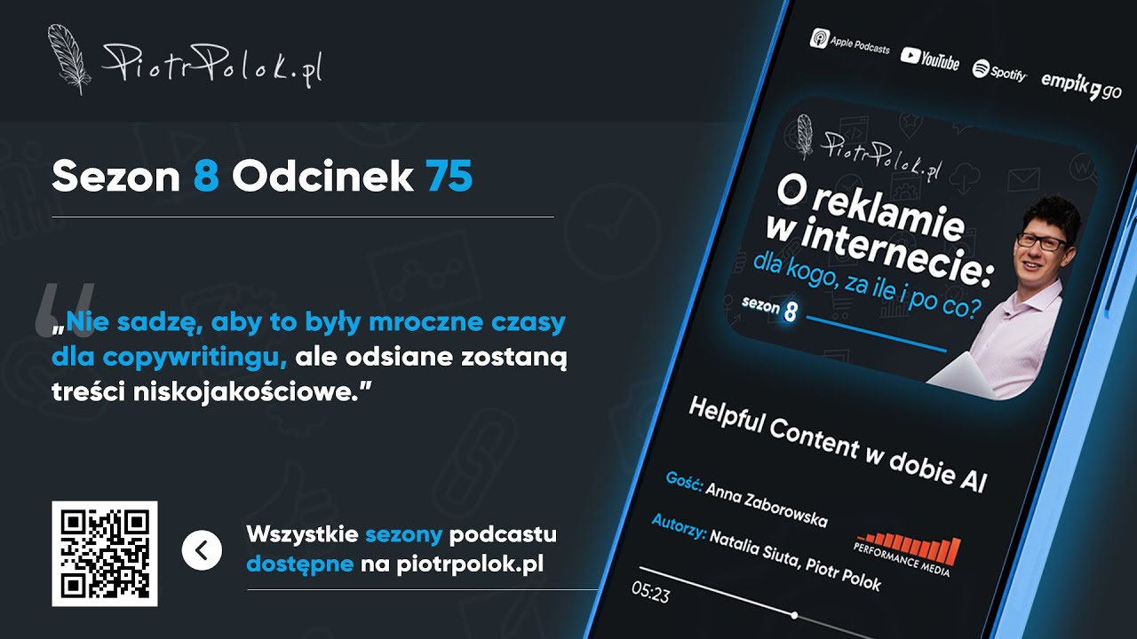 Helpful Content w dobie AI (odc. 75) ft. Anna Zaborowska, Performance Media