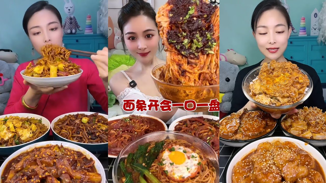 Mukbang : Eating Spicy Noodles 🍜🍜 fire Noodles 🍜 with Hotdogs 😋#food #noodles #cooking #hotdog 