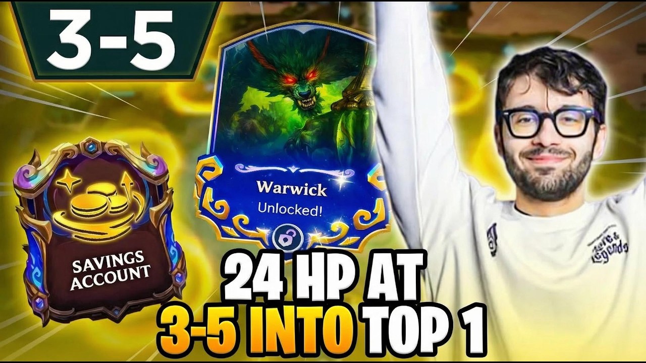 I had 24 HP at 3-5... So I played WARWICK for the FREE WIN!